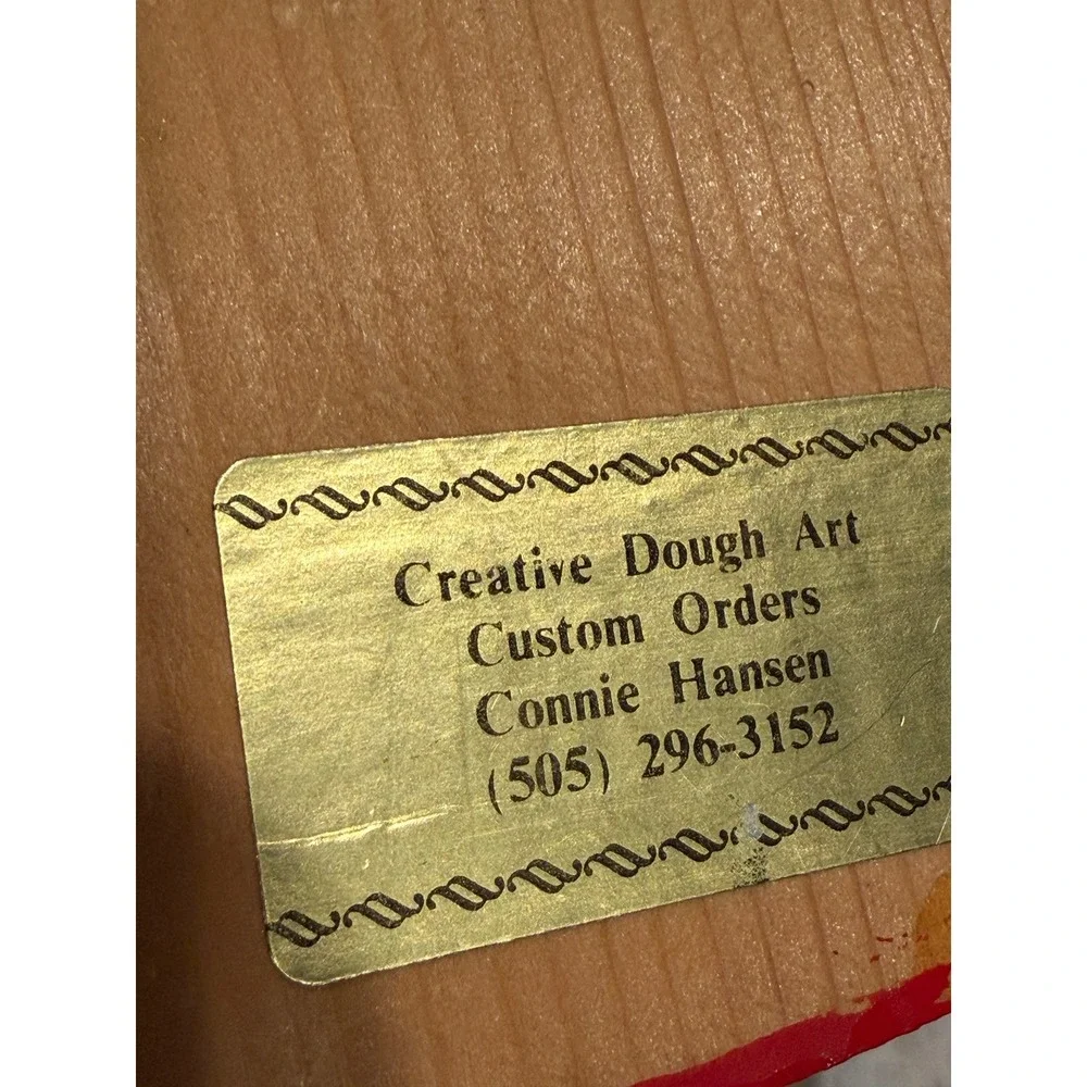 Creative‎ Dough Art Cowboy US Marshal Wall Plaque Folk Western Decor Wild West
